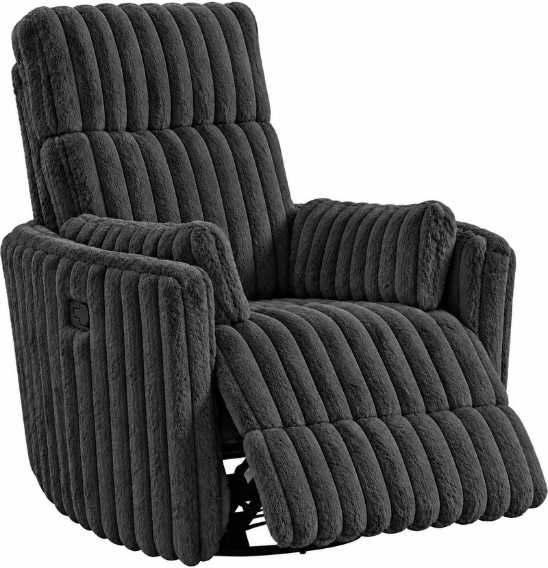 Gunmetal Swivel Glider Recliner