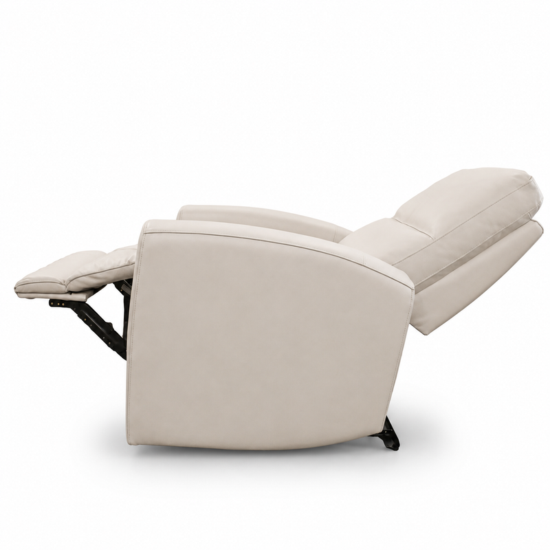 Austin Leather White Recliner