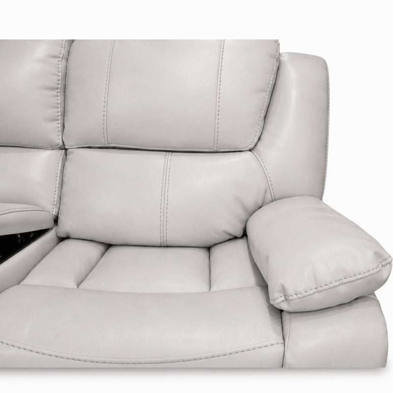 Bolero Fog Manual Reclining Console Loveseat