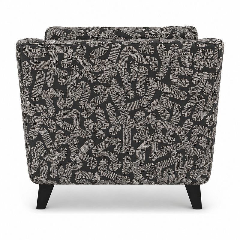 Collins Accent Chair Linocut Onyx