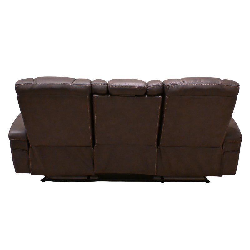 Cowboy Brown Sofa W/ Drop Down Table and Reading Light