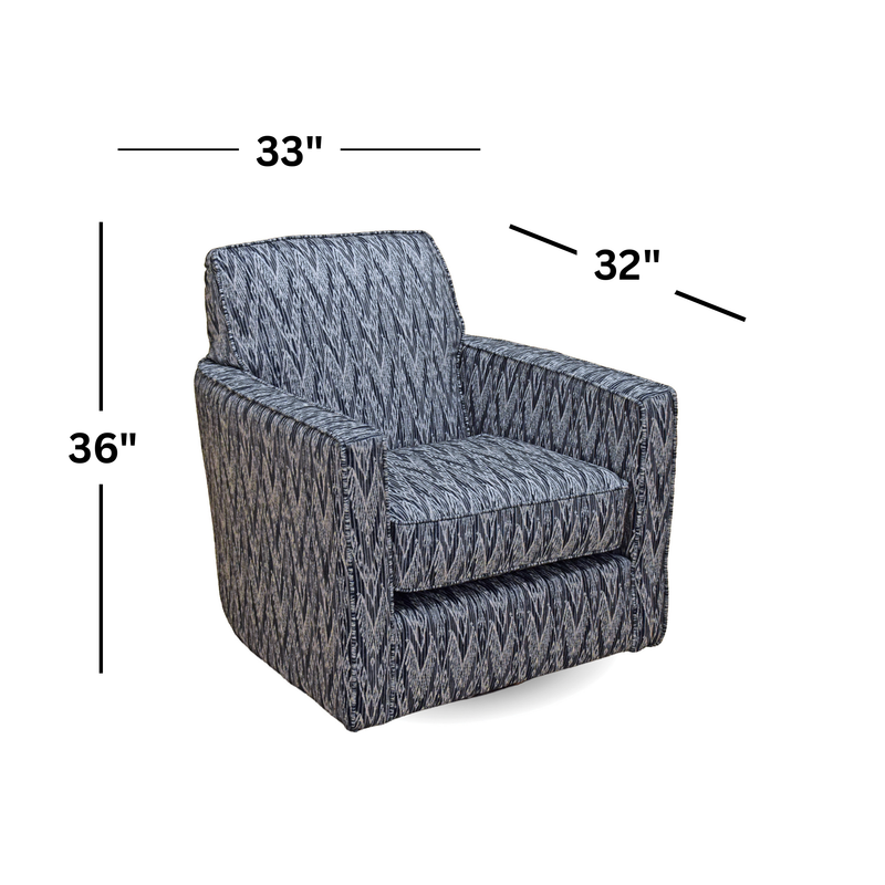 Dakota Dove Swivel Chair