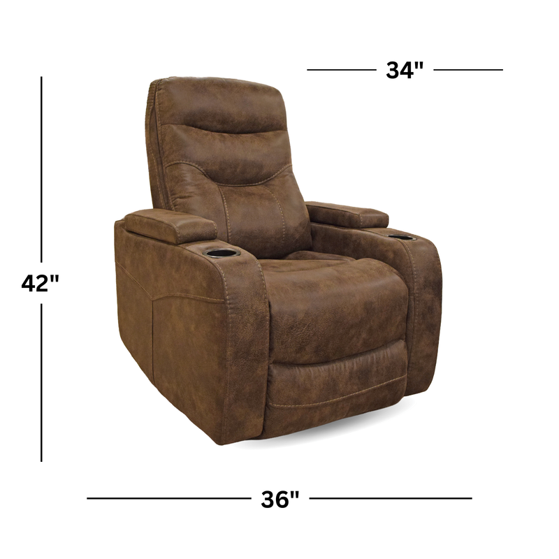 Chimera Brown Zero Gravity Power Recliner