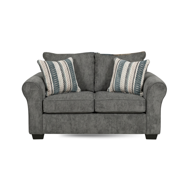 Britta Grey Stone Loveseat