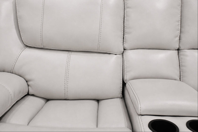 Bolero Fog Manual Reclining Console Loveseat