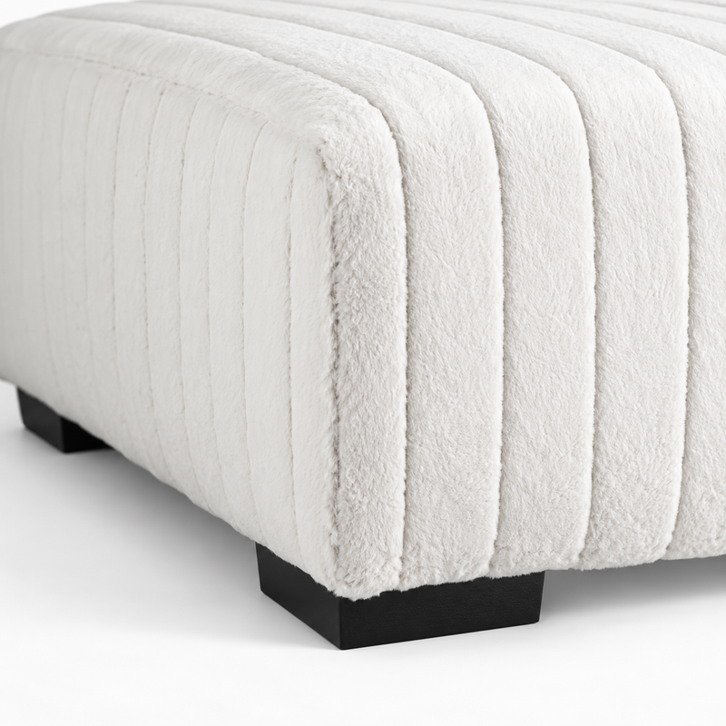 Dylan Cream Ottoman