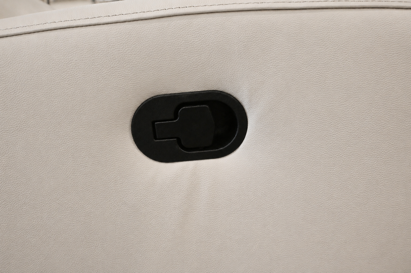 Austin Leather White Recliner