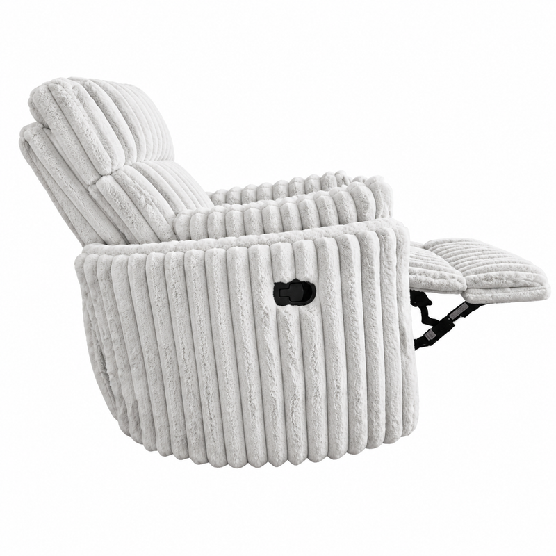 Silver Swivel Glider Recliner