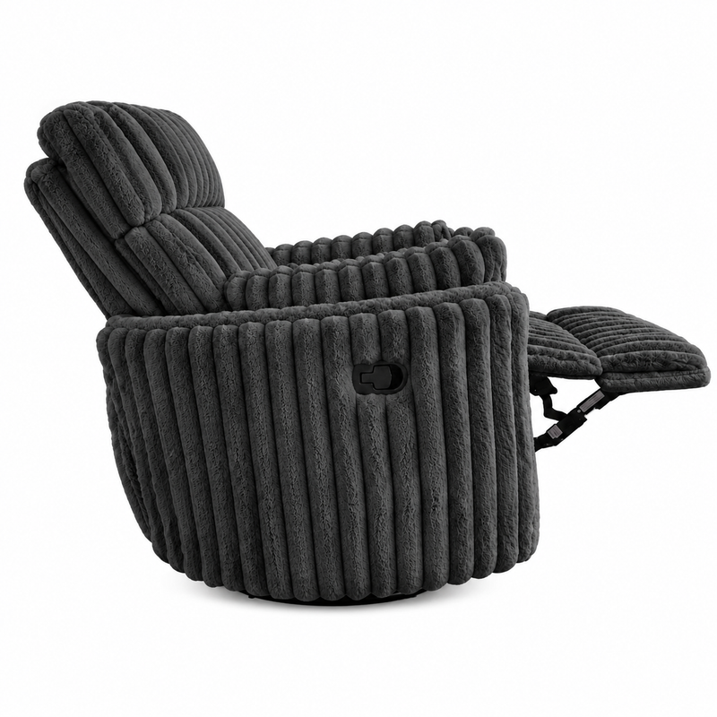 Gunmetal Swivel Glider Recliner