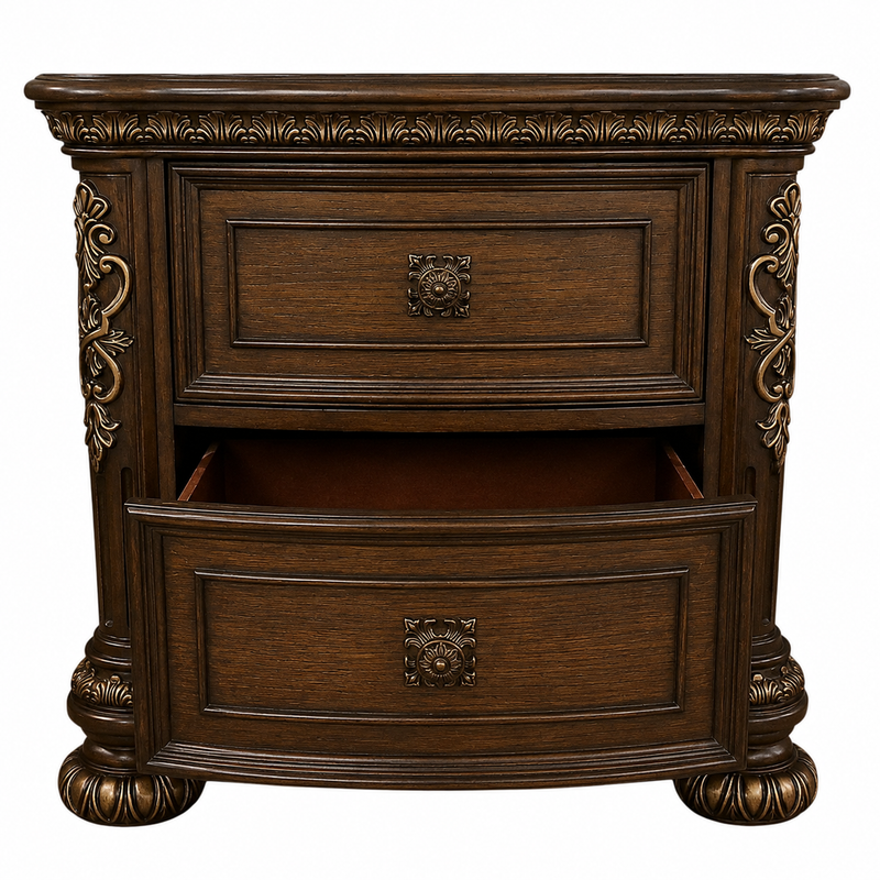 Lydia Nightstand w/ Full Extension Drawer Glider