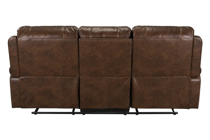 Get the Winslow Brown Glider Console Loveseat 1/2 PRICE w/ purchase of the Winslow Brown Reclining Sofa w/ Drop Down Table
