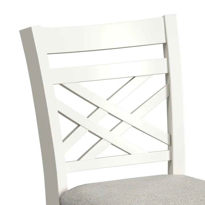 Brooks White 5 Piece Counter Set