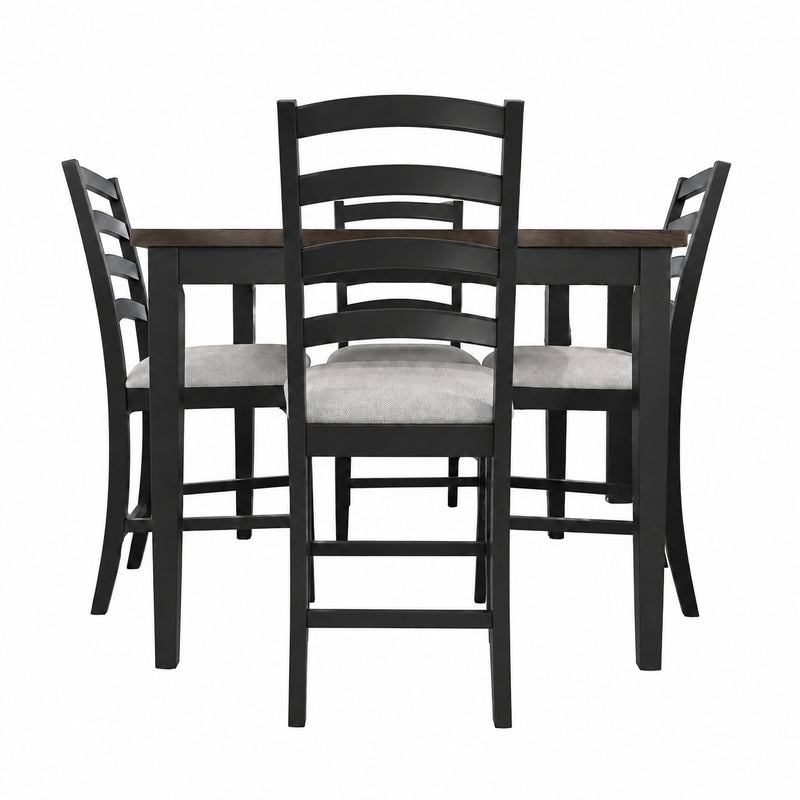 Tulane Oak 5 Piece Counter Height Dining Set
