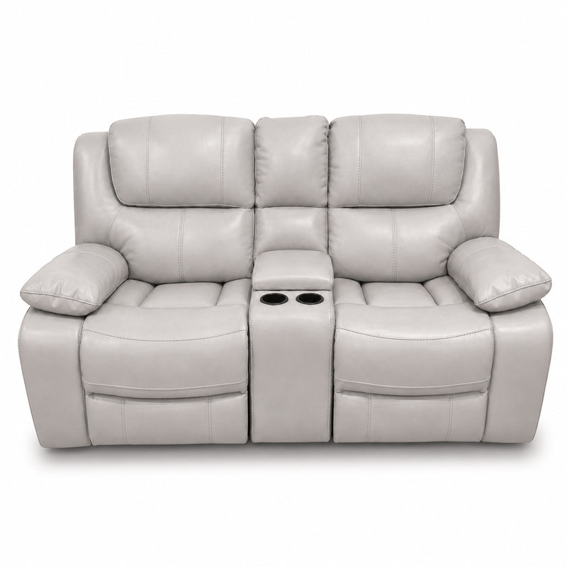 Bolero Fog Manual Reclining Console Loveseat