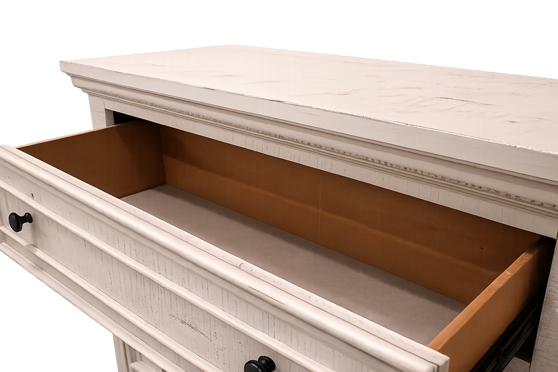 Heather Rustic White Chest