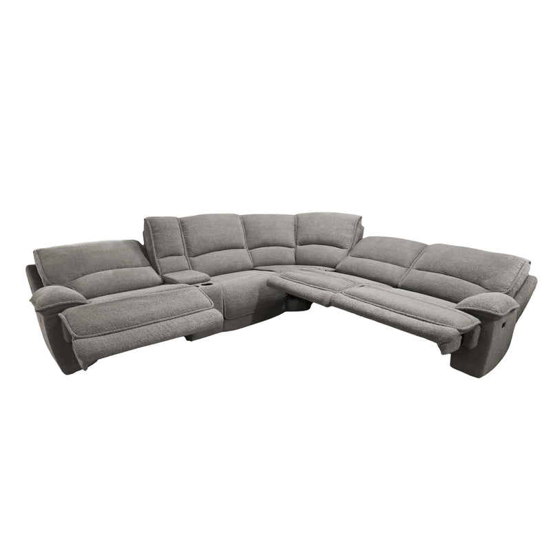 Fluffy Fossil Power Reclining Sectional