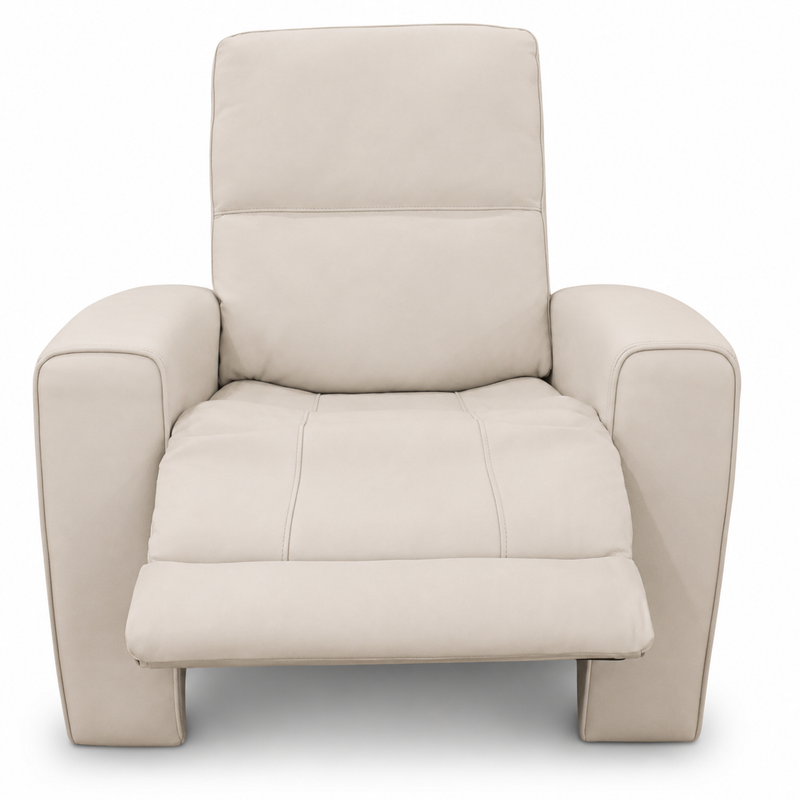 Austin Leather White Recliner