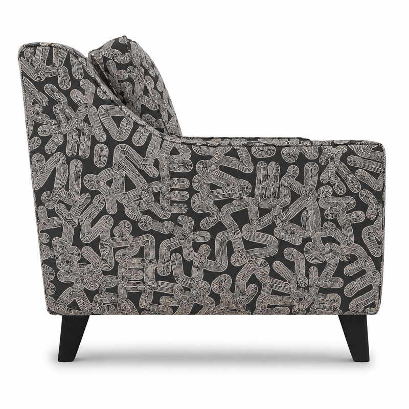 Collins Accent Chair Linocut Onyx