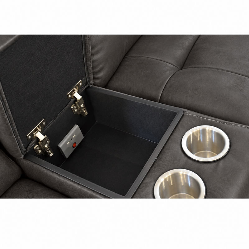 Cowboy Granite Glider Loveseat W/ Console