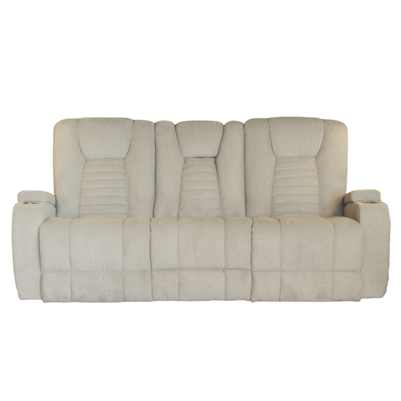 Vienna Taupe Sofa w/ Drop Table & Light