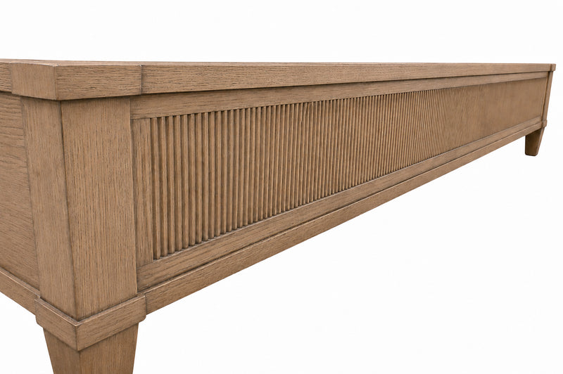Avena King Sleigh Bed w/ Upholstered Headboard