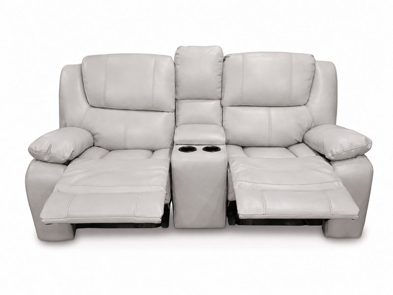 Bolero Fog Manual Reclining Console Loveseat