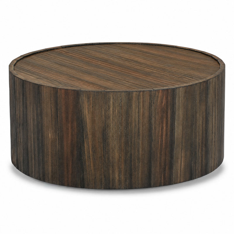 Dakota Round Cocktail Table W/ Casters