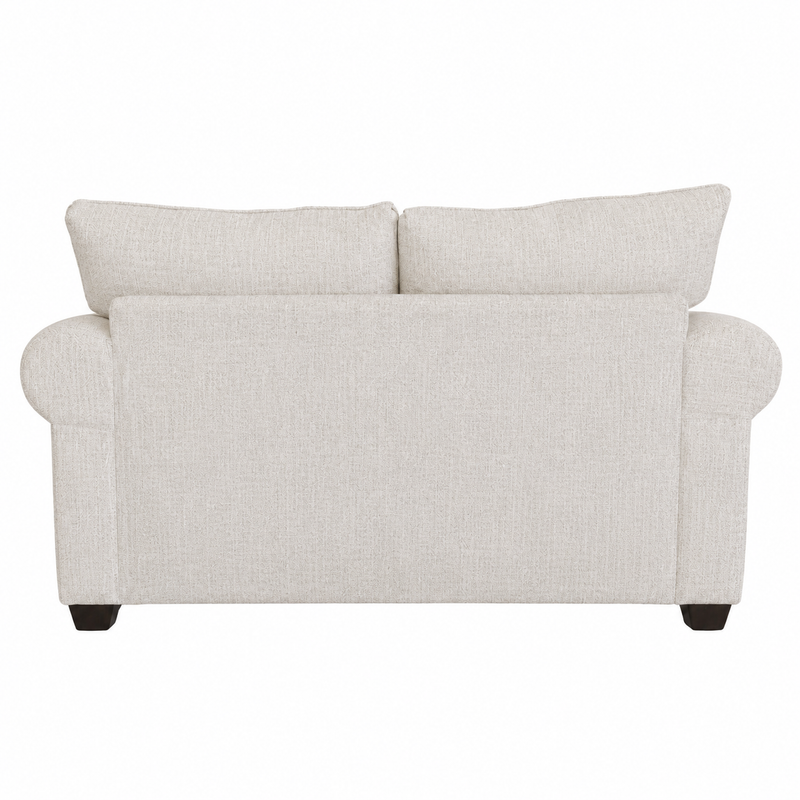 Collins Loveseat in Grande Glacier w/ Linocut Onyx