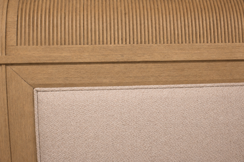 Avena King Sleigh Bed w/ Upholstered Headboard