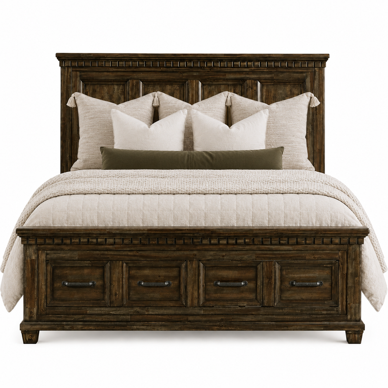 McCoy Charcoal King Storage Bed