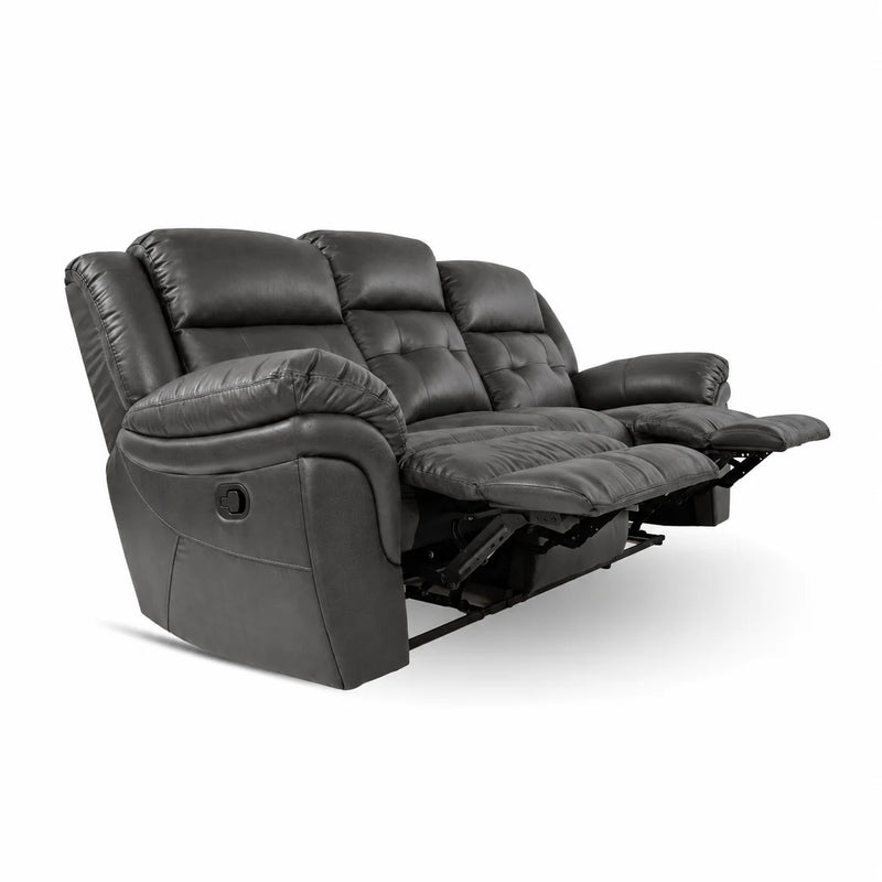 Buy the Cowboy Granite Reclining Sofa, get the Cowboy Granite Recliner FREE, and Get the Cowboy Granite Loveseat HALF OFF