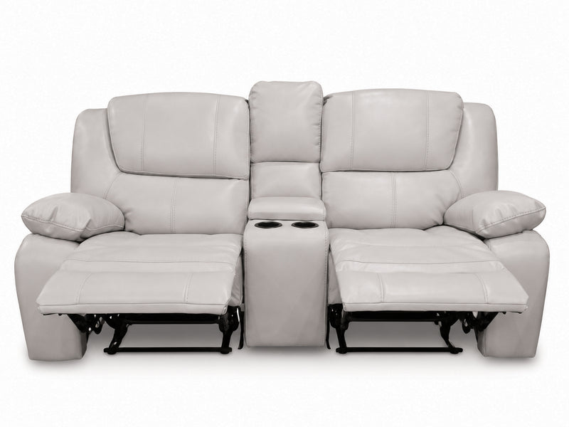 Bolero Fog Manual Reclining Console Loveseat