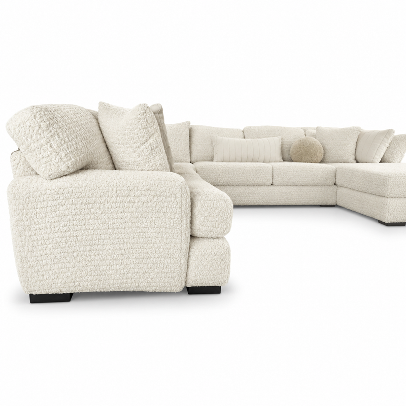 Doodle Ivory 3pc Sectional