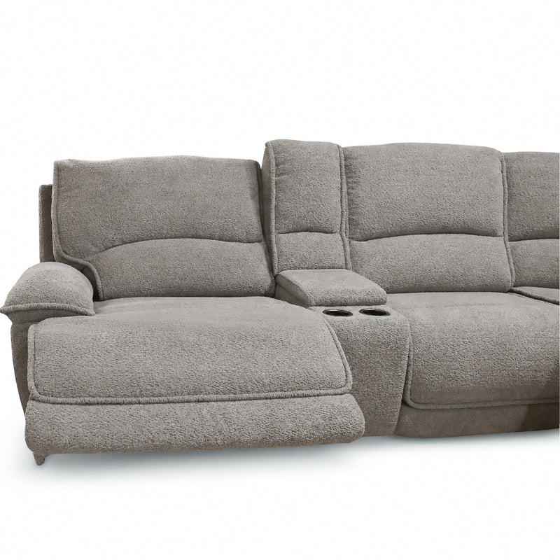 Fluffy Fossil Power Reclining Sectional