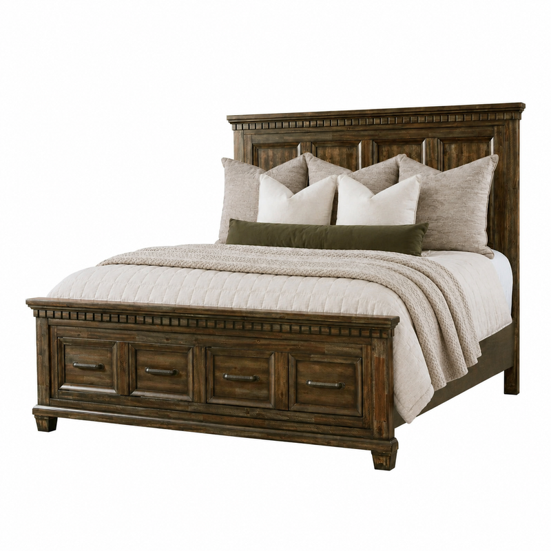 McCoy Charcoal King Storage Bed