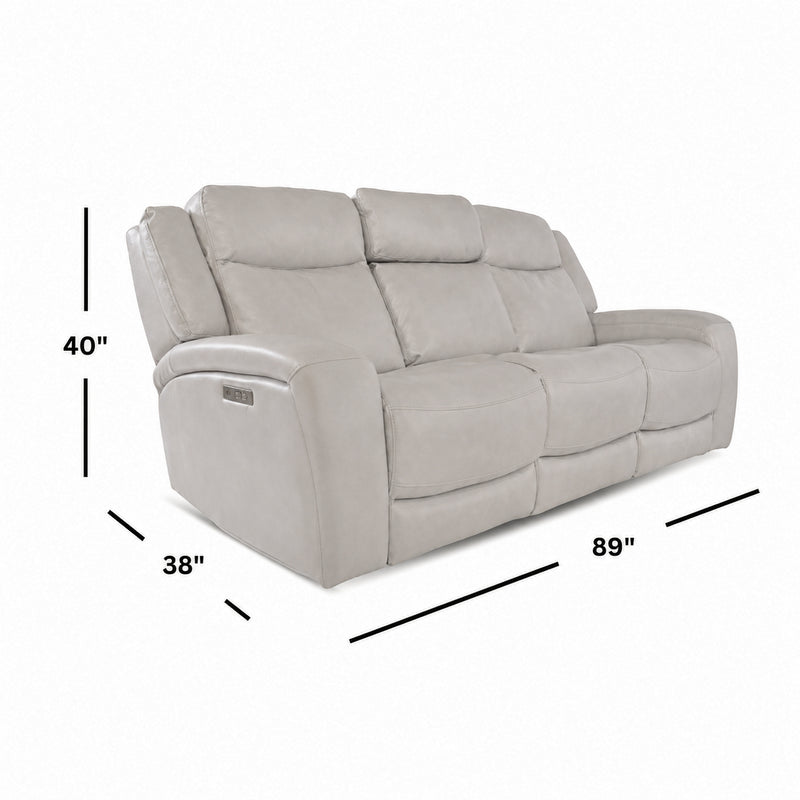 Bolero Fog Zero Gravity Power Reclining Sofa