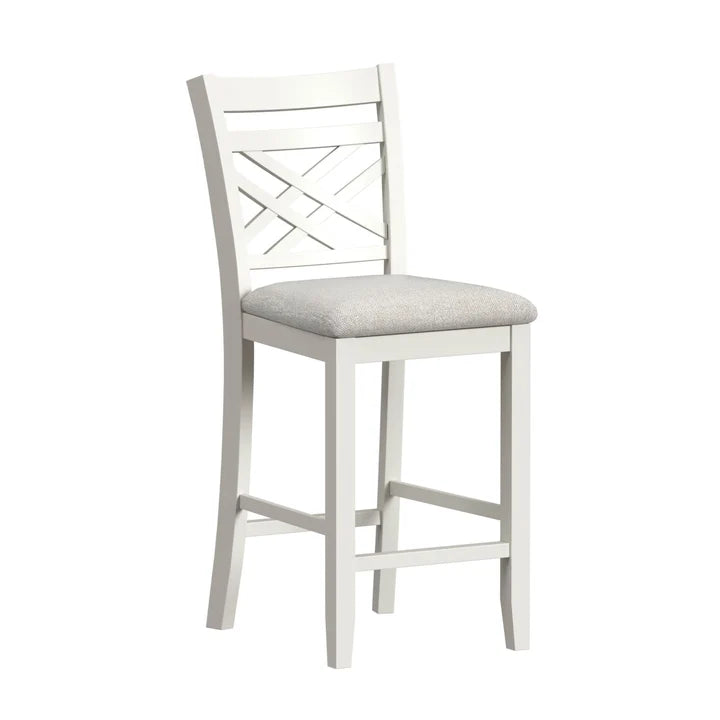 Brooks White 5 Piece Counter Set