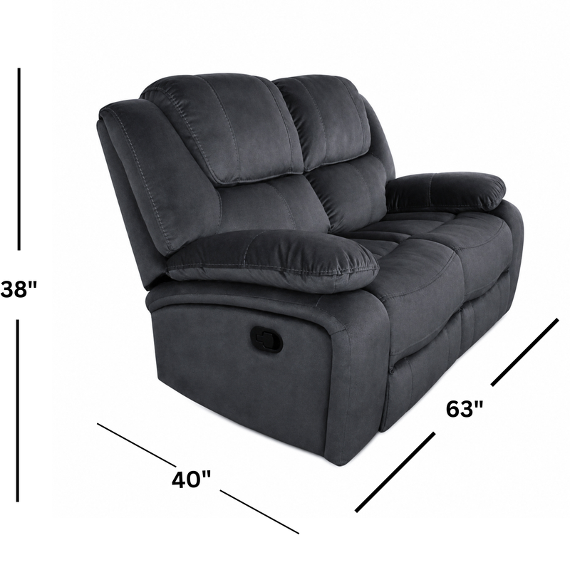 FREE Aspen Indigo Reclining Loveseat w/ Purchase of Aspen Indigo Reclining Sofa
