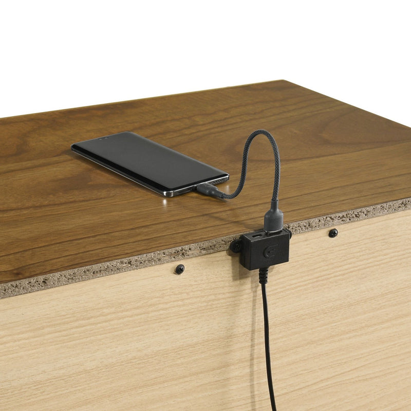 Harmony Walnut Nightstand with USB