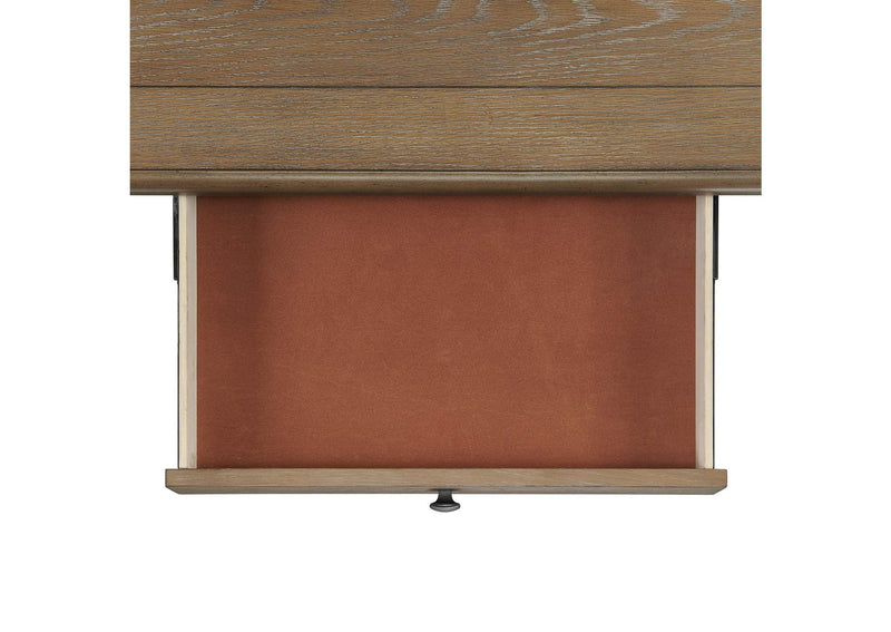 Bellevue Rectangular Counter Table In Walnut And Antique White