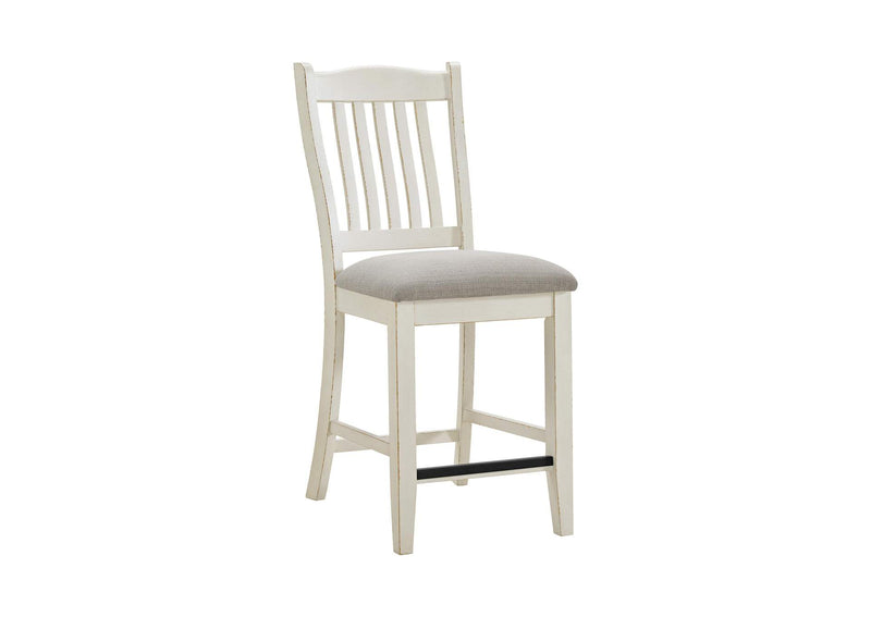 Bellevue Slat Back Counter Chair w/ Beige