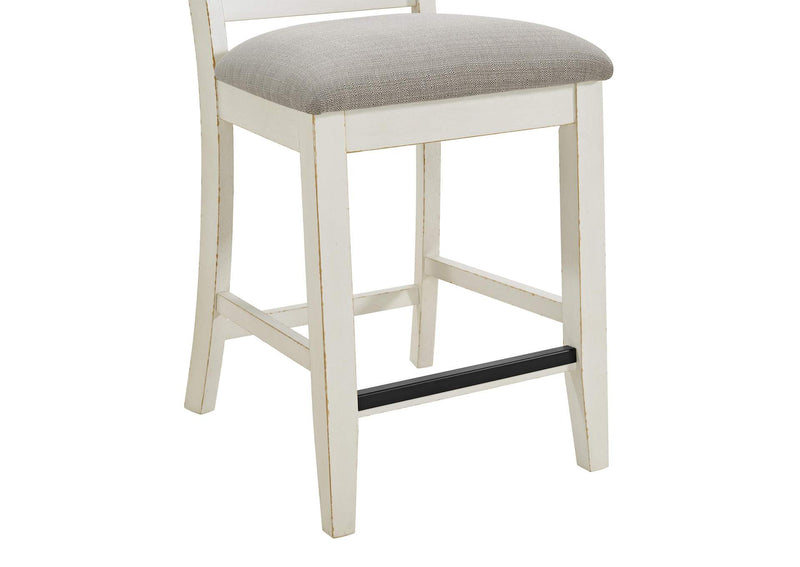 Bellevue Slat Back Counter Chair w/ Beige