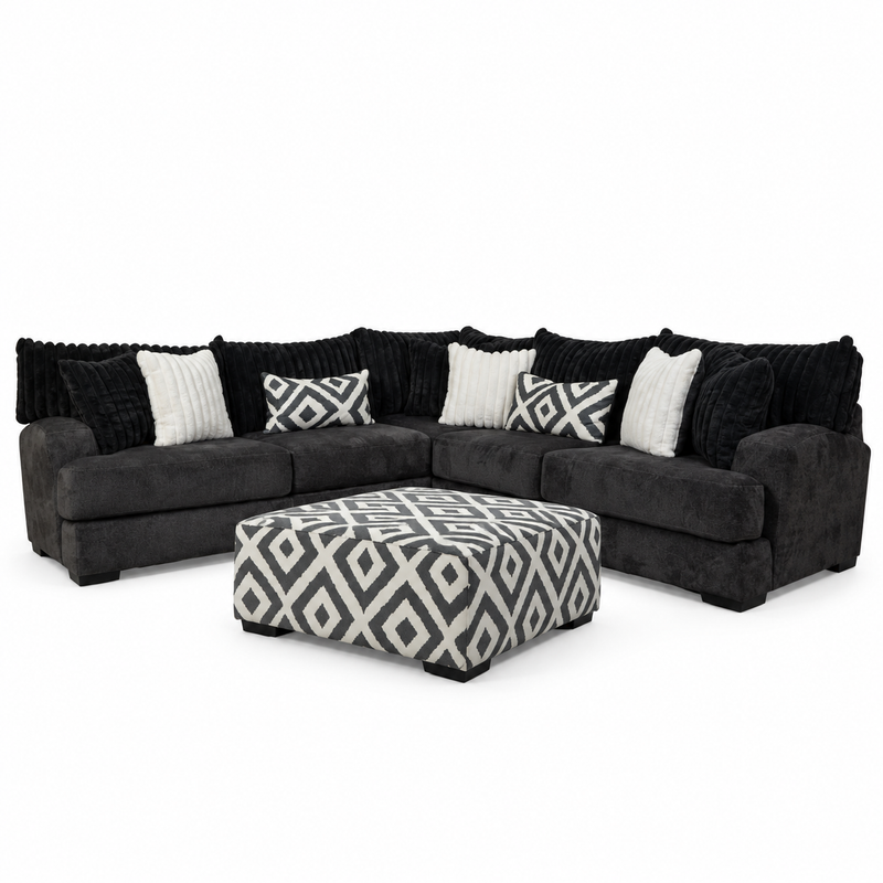 FREE Mondo Gunmetal Ottoman and SAVE $202 on the Sectional!