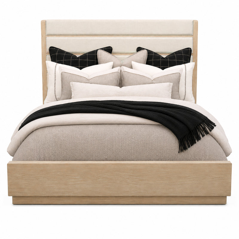 Sutton King Upholstered Panel Bed