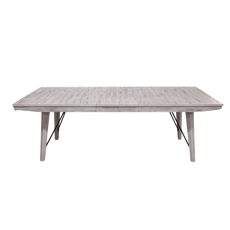Rogen Rustic Dining Table, Bench, and Six Chairs