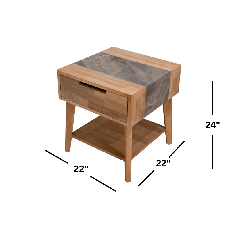 Calgary Sintered Stone Endtable
