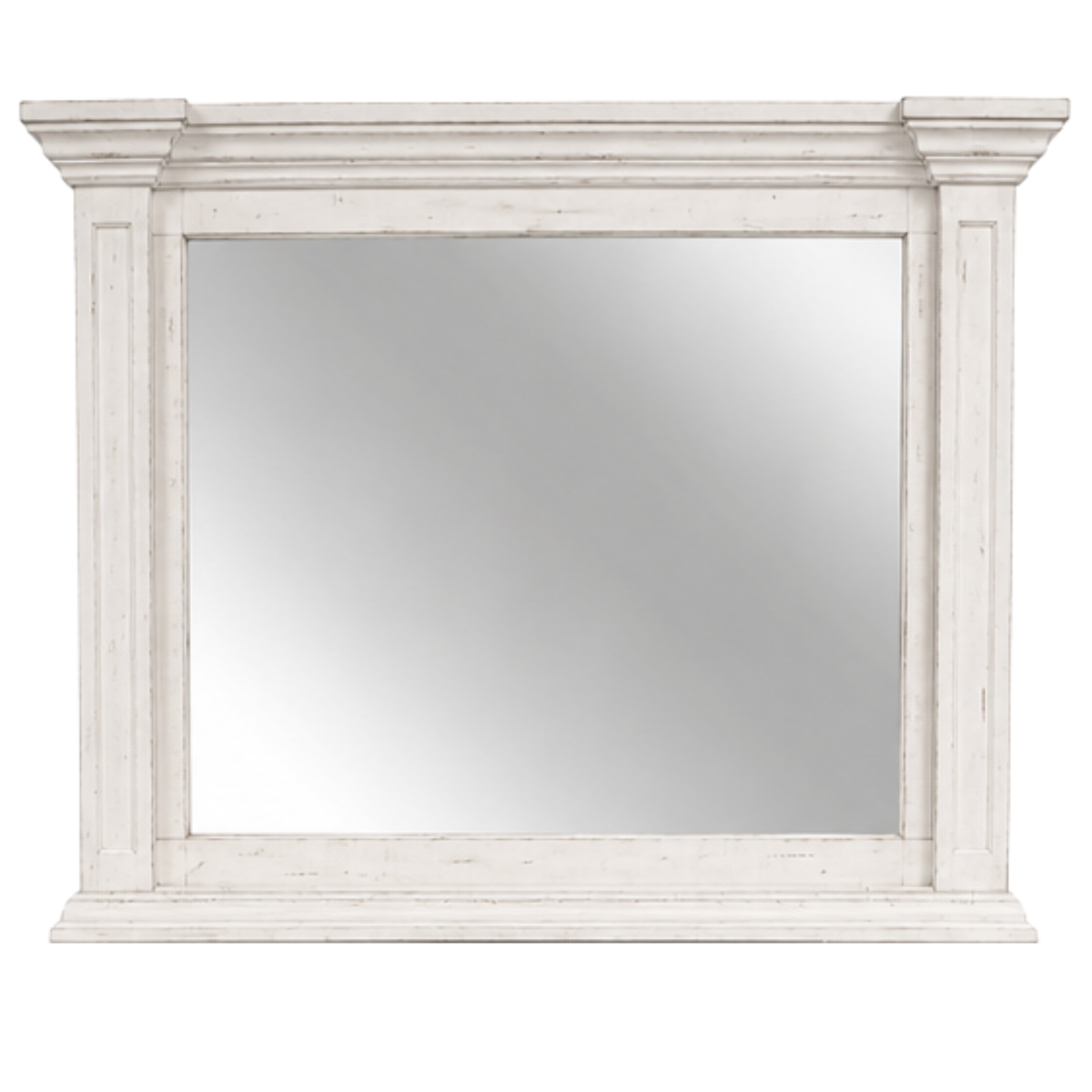 Heather Rustic White Mirror | Farmhouse Bedroom Accent Decor — Cleo's ...