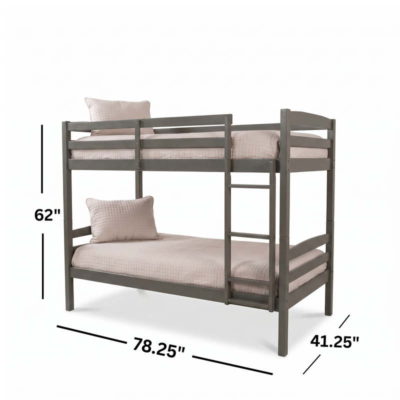 Mason Grey Twin/Twin Bunk Bed