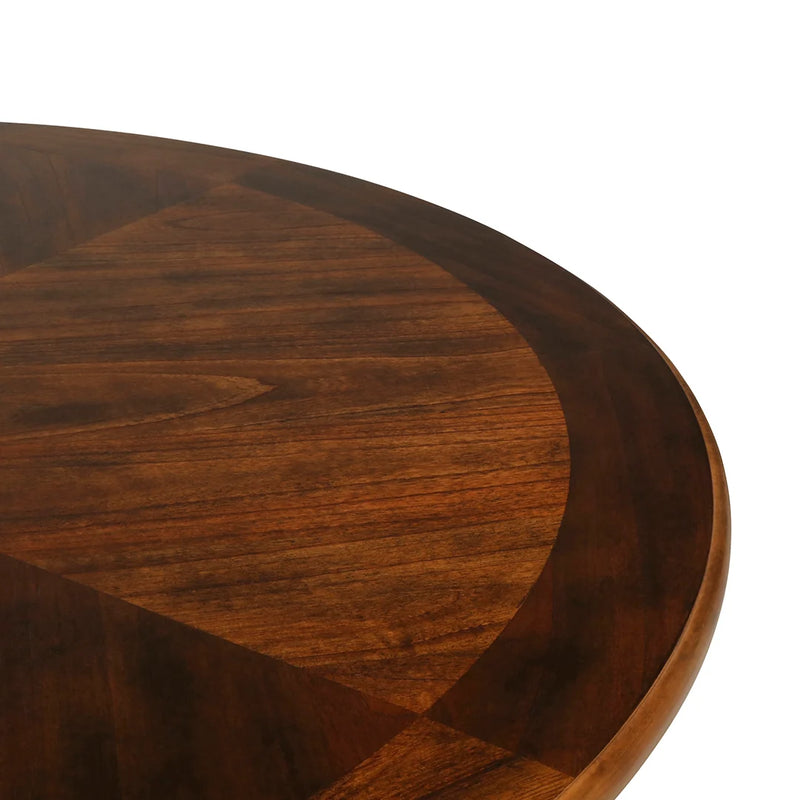 Gia Cherry Round Counter Table with Four Counter Chairs