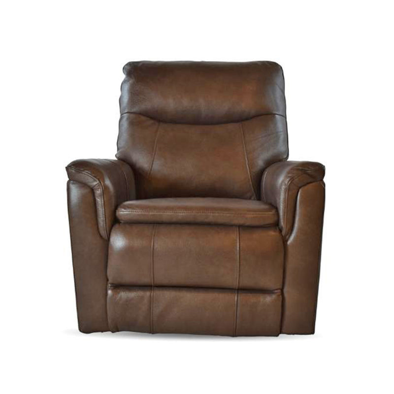 Mecha Leather Zero Gravity Power Recliner - Brown